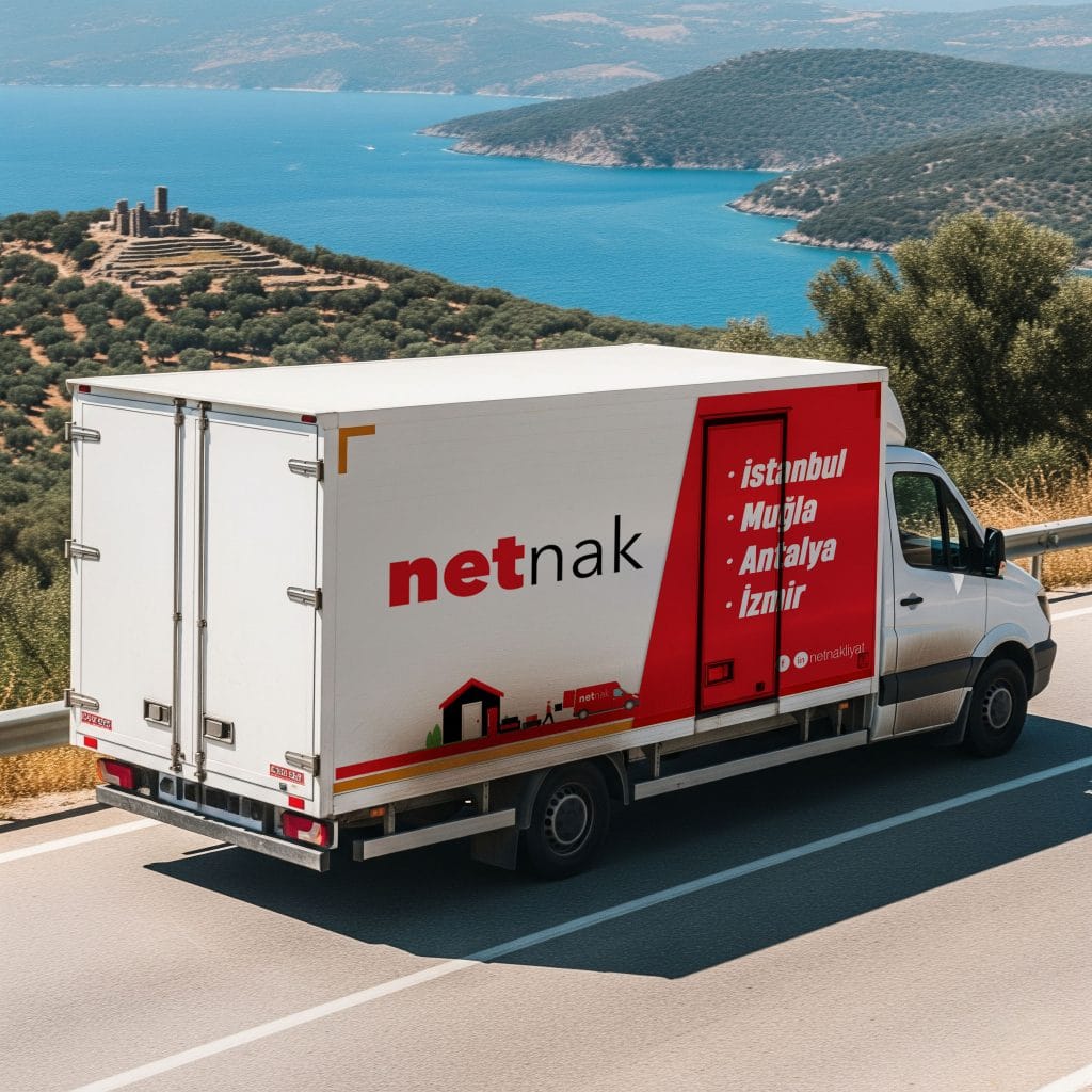 Antalya Evden Eve Nakliyat Hizmeti Sırasında Çekilmiş Bir Netnak Kamyoneti.
