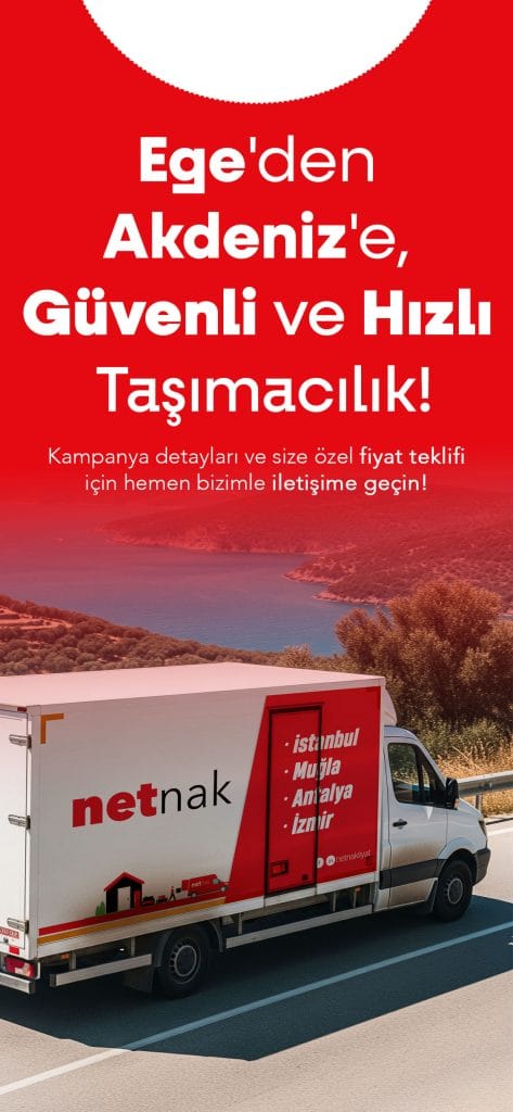 Ege ve Akdenize Taşıma Hizmeti Sırasında Çekilmiş Bir Netnak Kamyoneti.